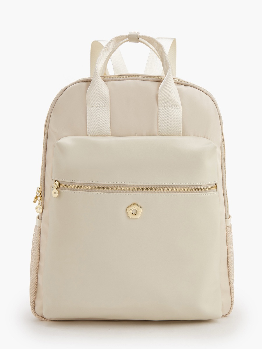 Solid Backpack with Adjustable Shoulder Straps
