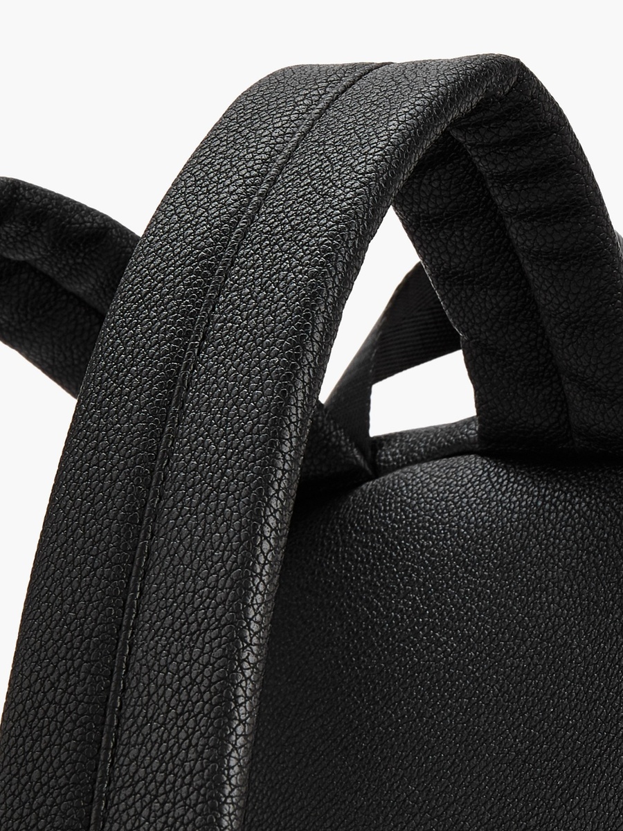 Textured Backpack with Printed Pouch