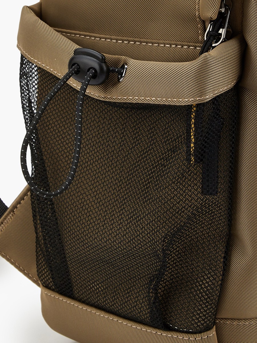 Solid Backpack with Cord Lock Cinch