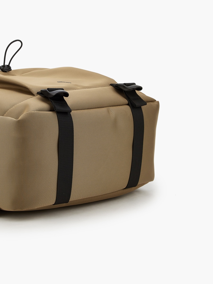 Solid Backpack with Cord Lock Cinch