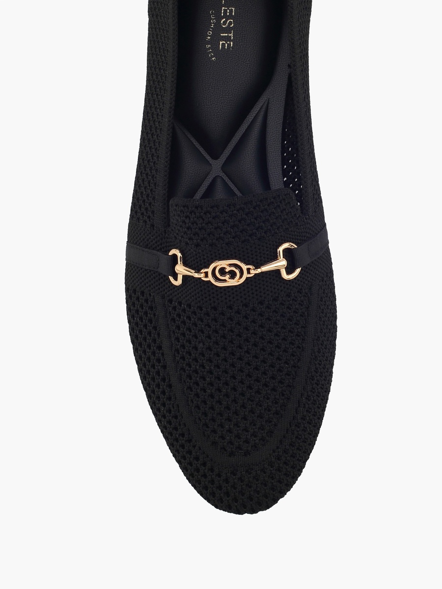 Women Metallic Accent Slip-On Loafers