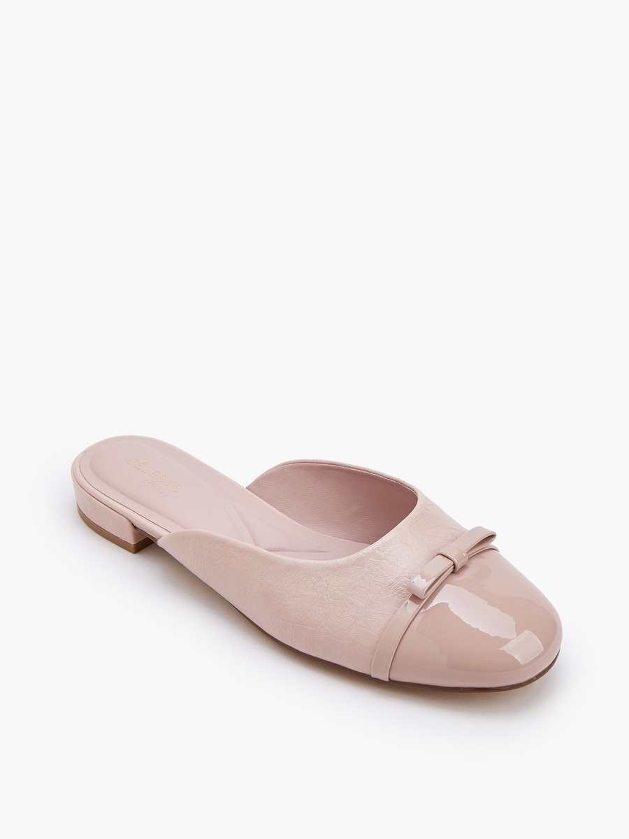 Women Crinkle Textured Mules