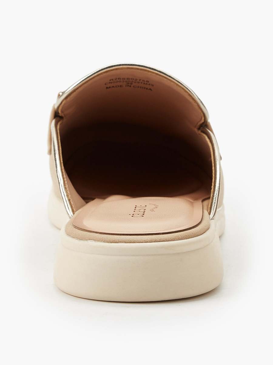 Women Metallic Accent Slip-On Mules