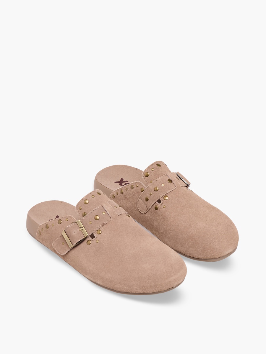 Women Studded Leather Mules
