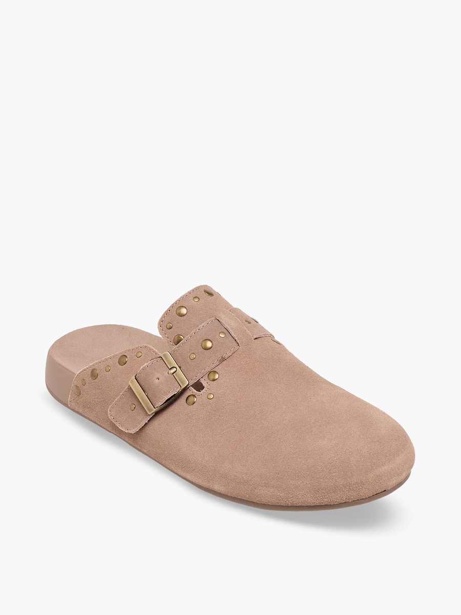 Women Studded Leather Mules