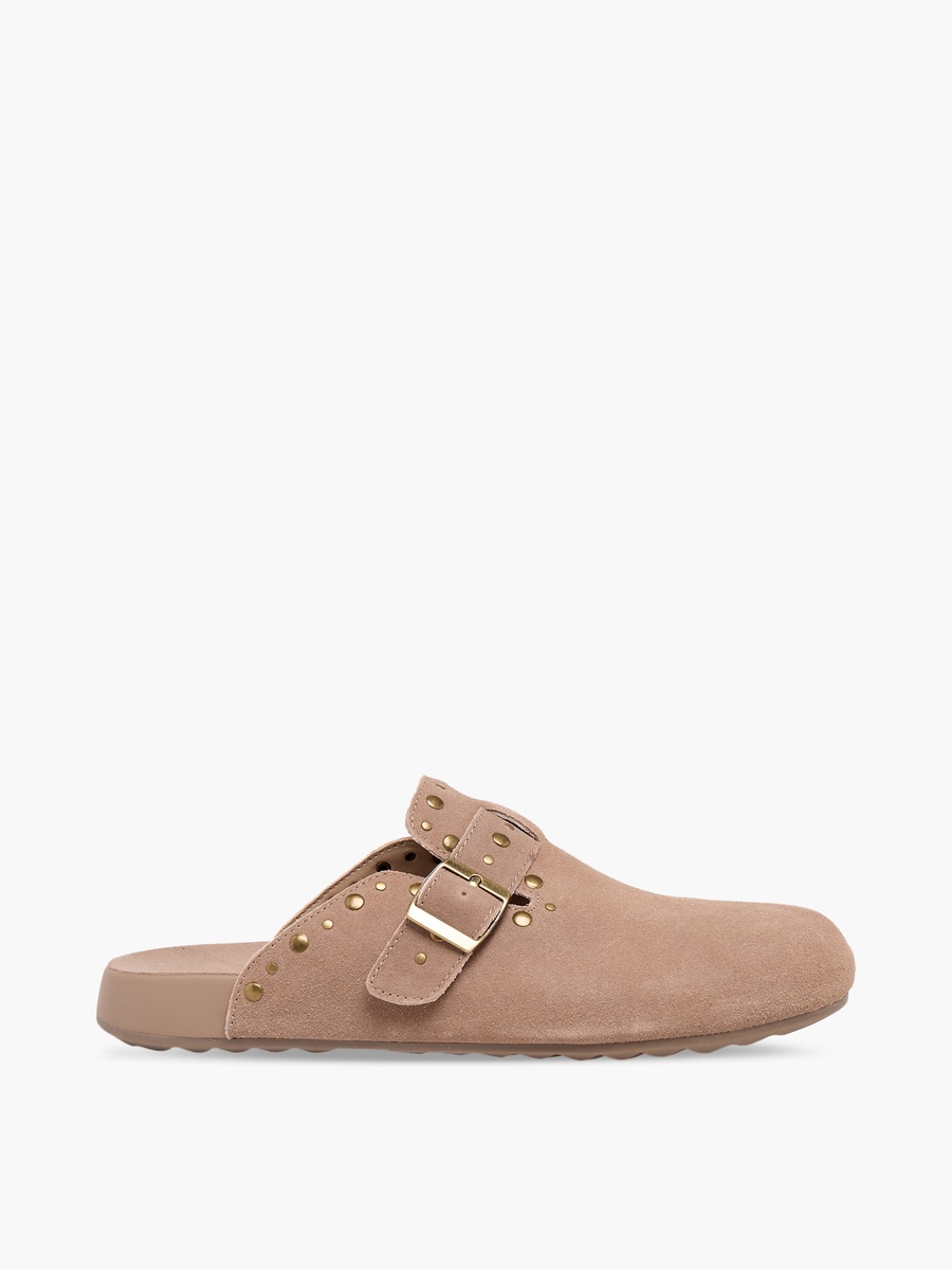 Women Studded Leather Mules