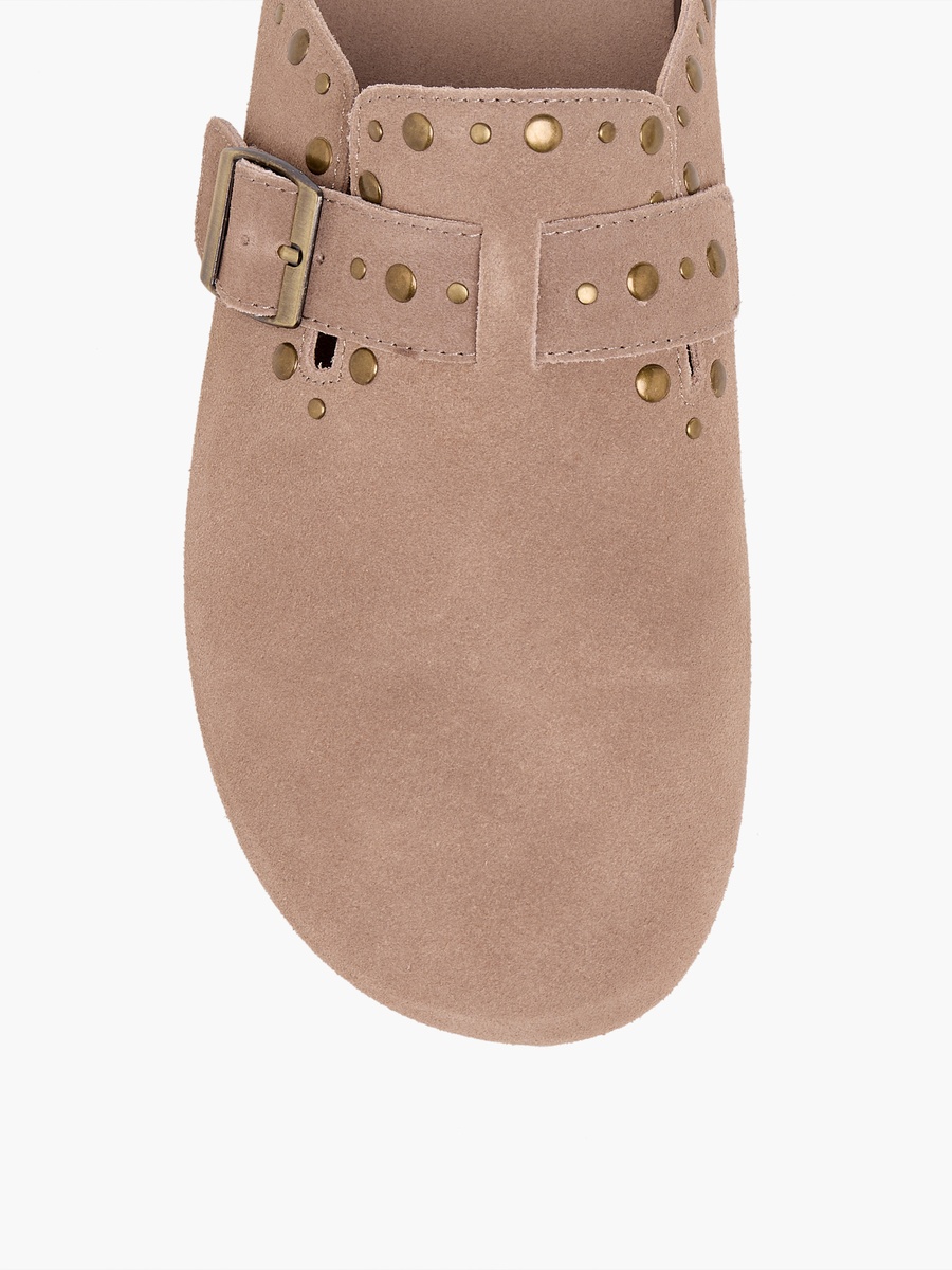 Women Studded Leather Mules