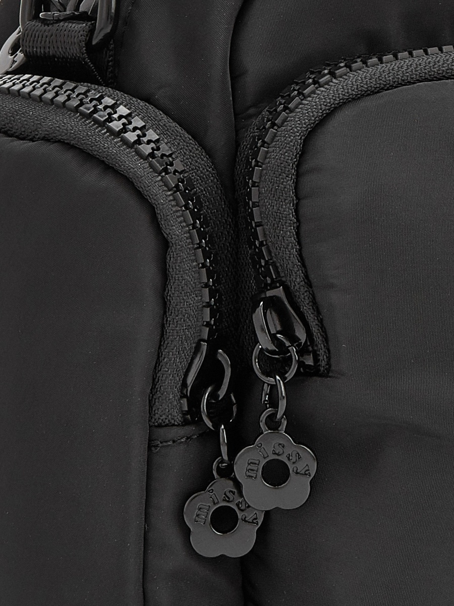 Solid Crossbody Bag with Front Utility Pocket