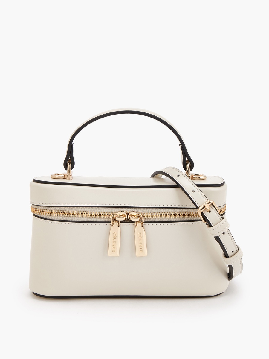 Solid Crossbody Bag with Top Handle