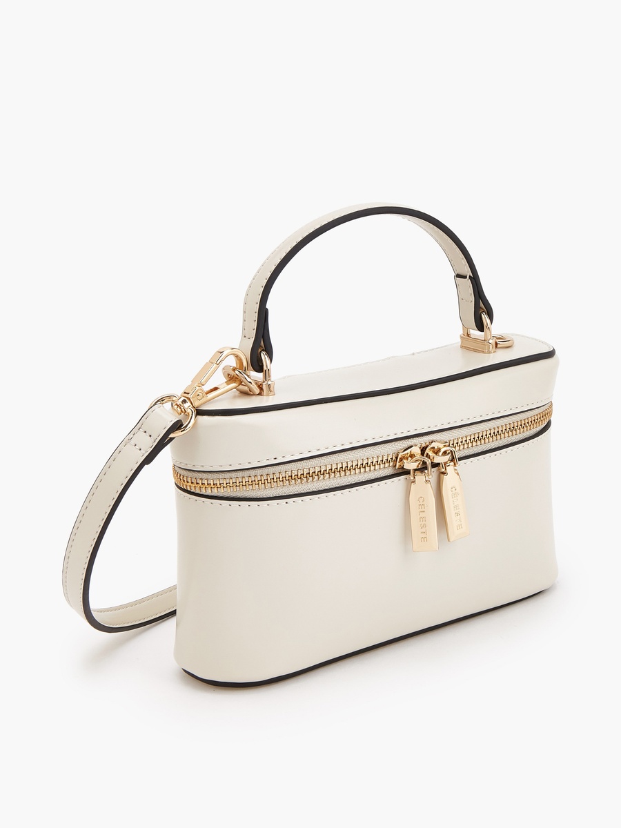 Solid Crossbody Bag with Top Handle