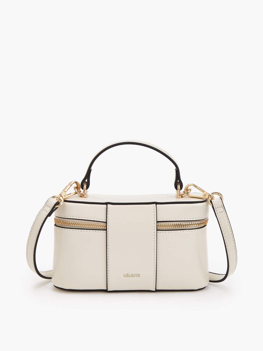 Solid Crossbody Bag with Top Handle