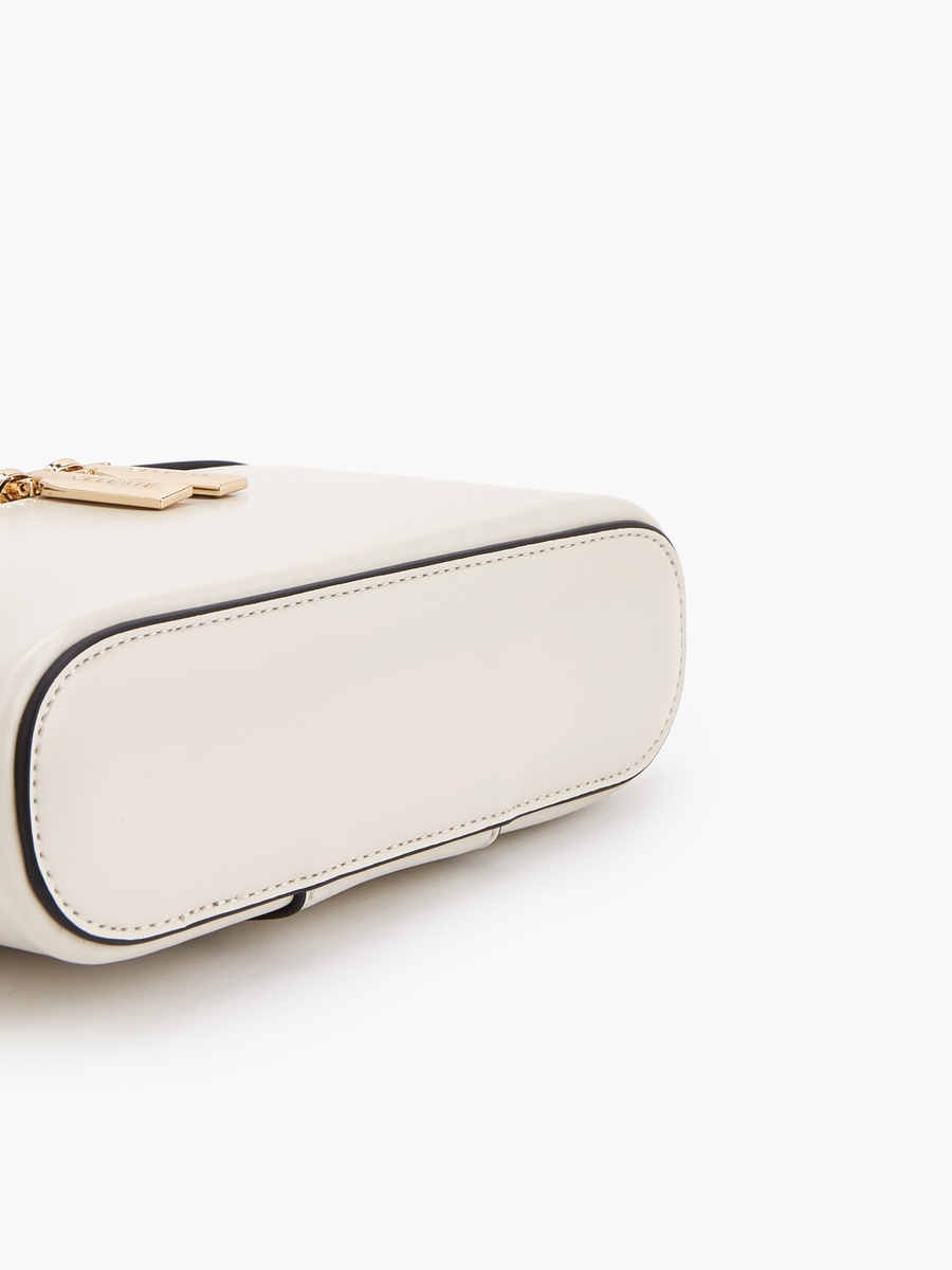Solid Crossbody Bag with Top Handle