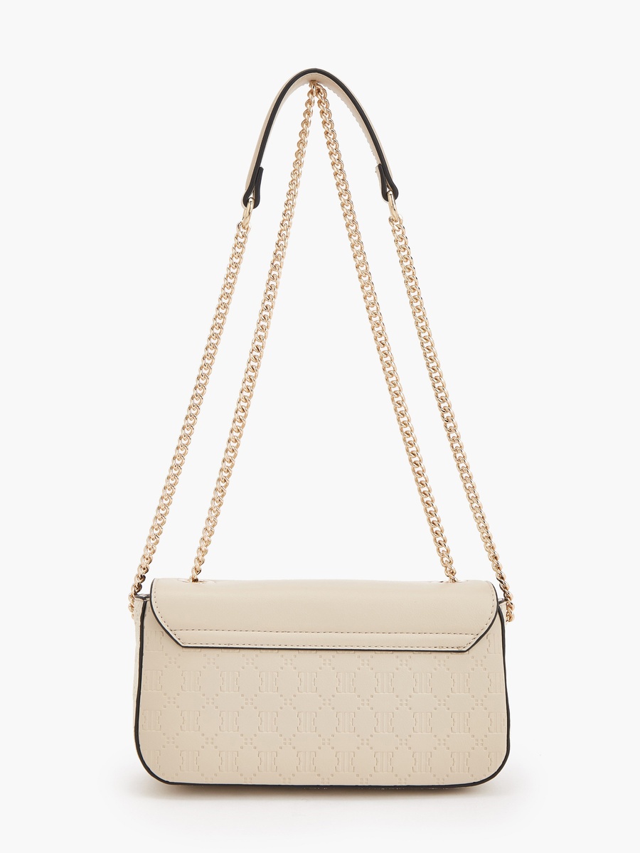 Monogram Embossed Crossbody Bag with Chain Strap