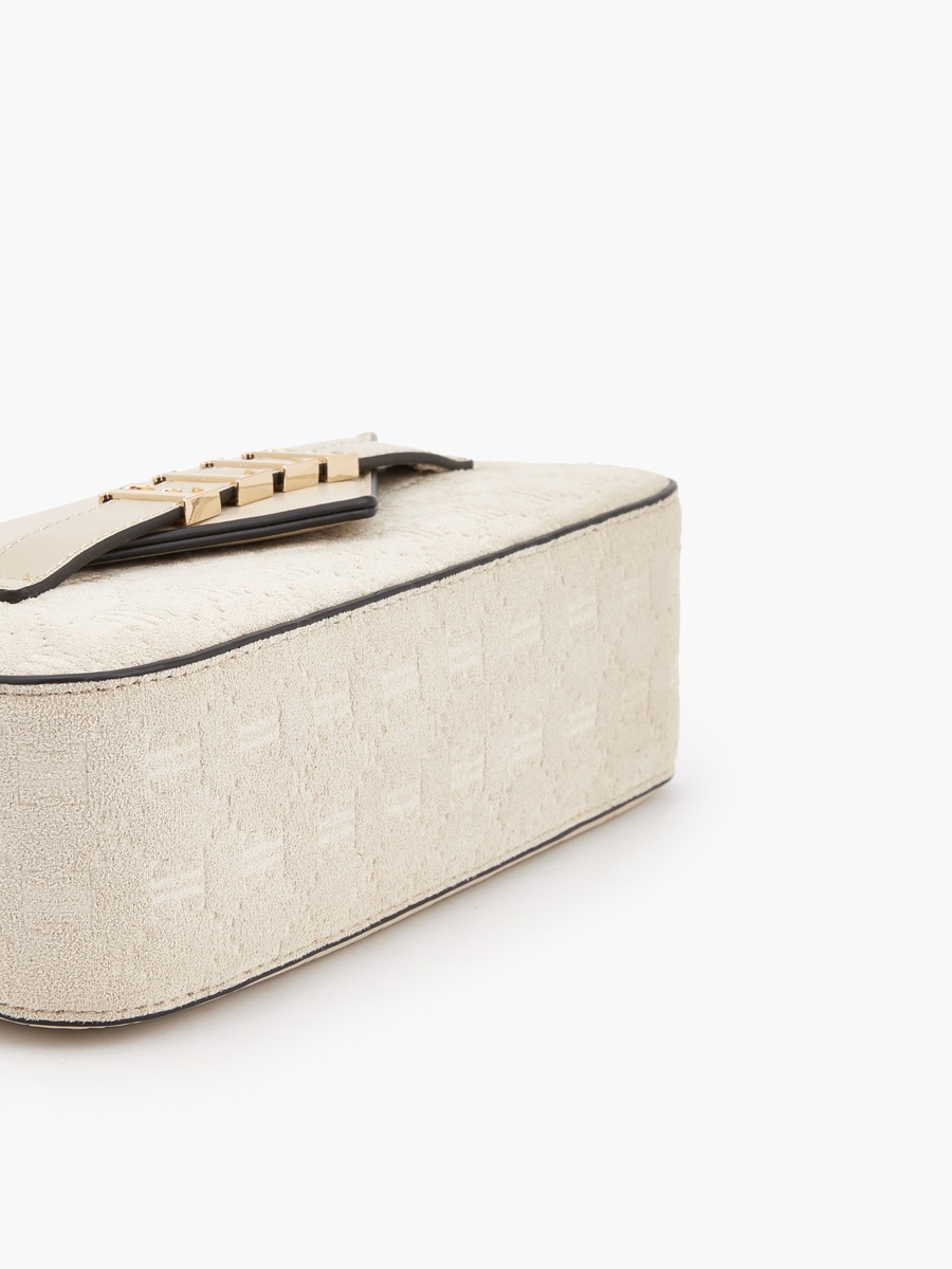 Monogram Embossed Crossbody Bag with Chain Strap