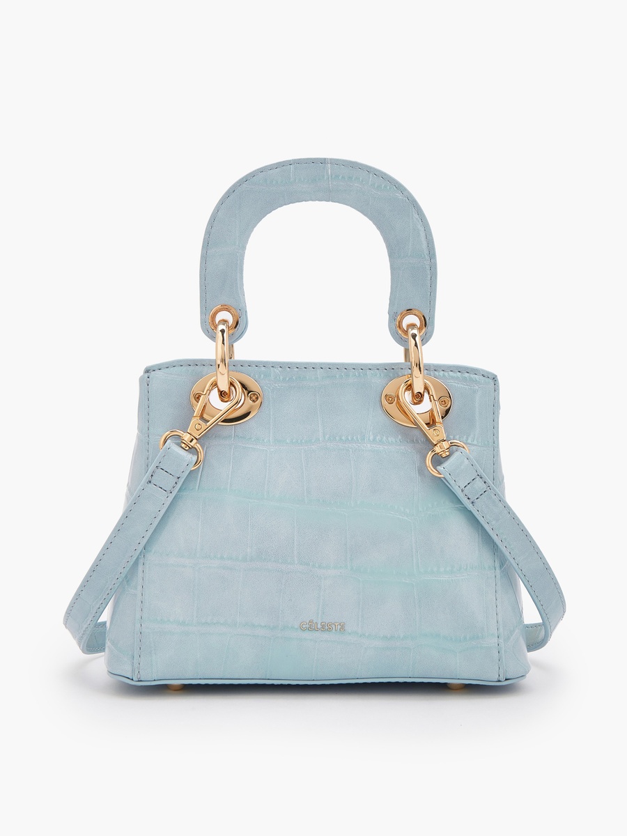 Bow Accent Crossbody Bag with Top Handle