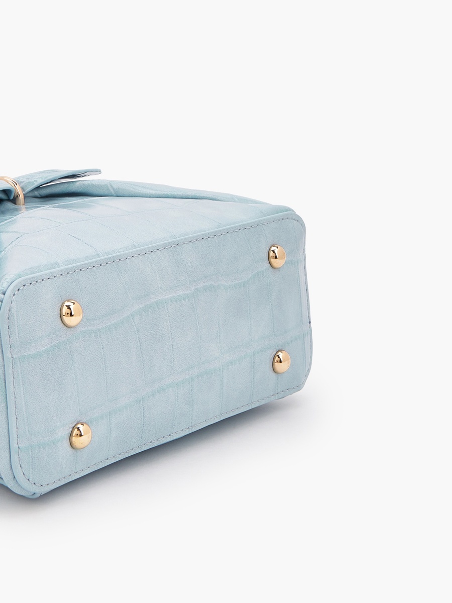 Bow Accent Crossbody Bag with Top Handle