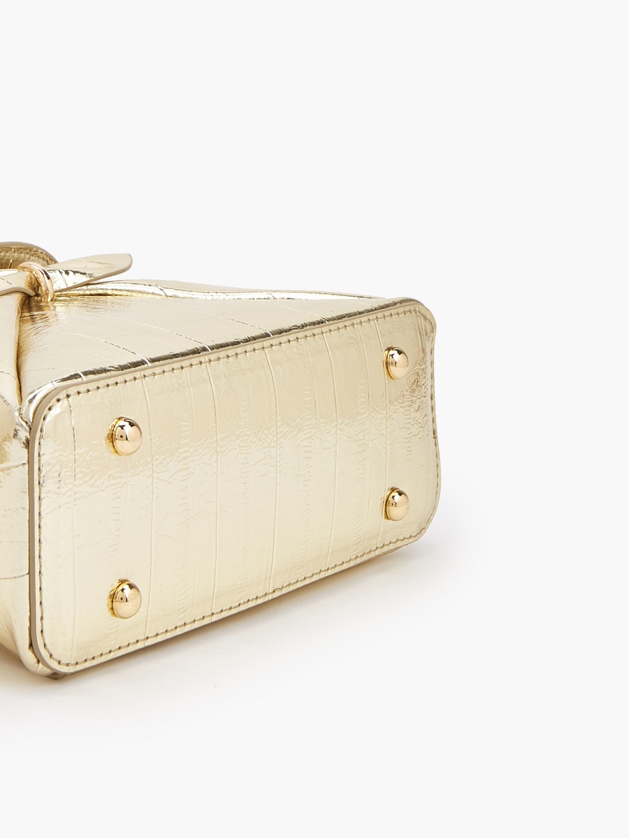 Bow Accent Crossbody Bag with Top Handle
