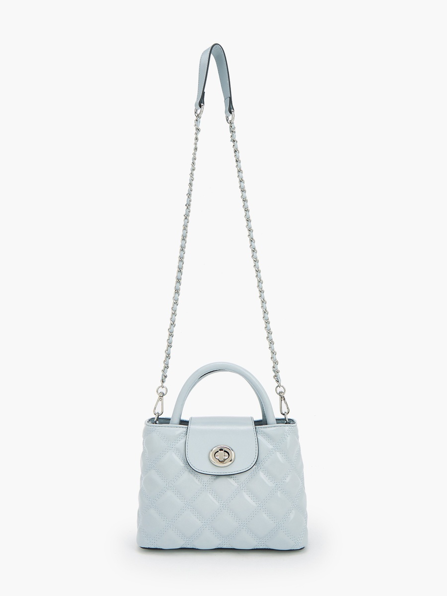 Quilted Crossbody Bag with Chain Strap