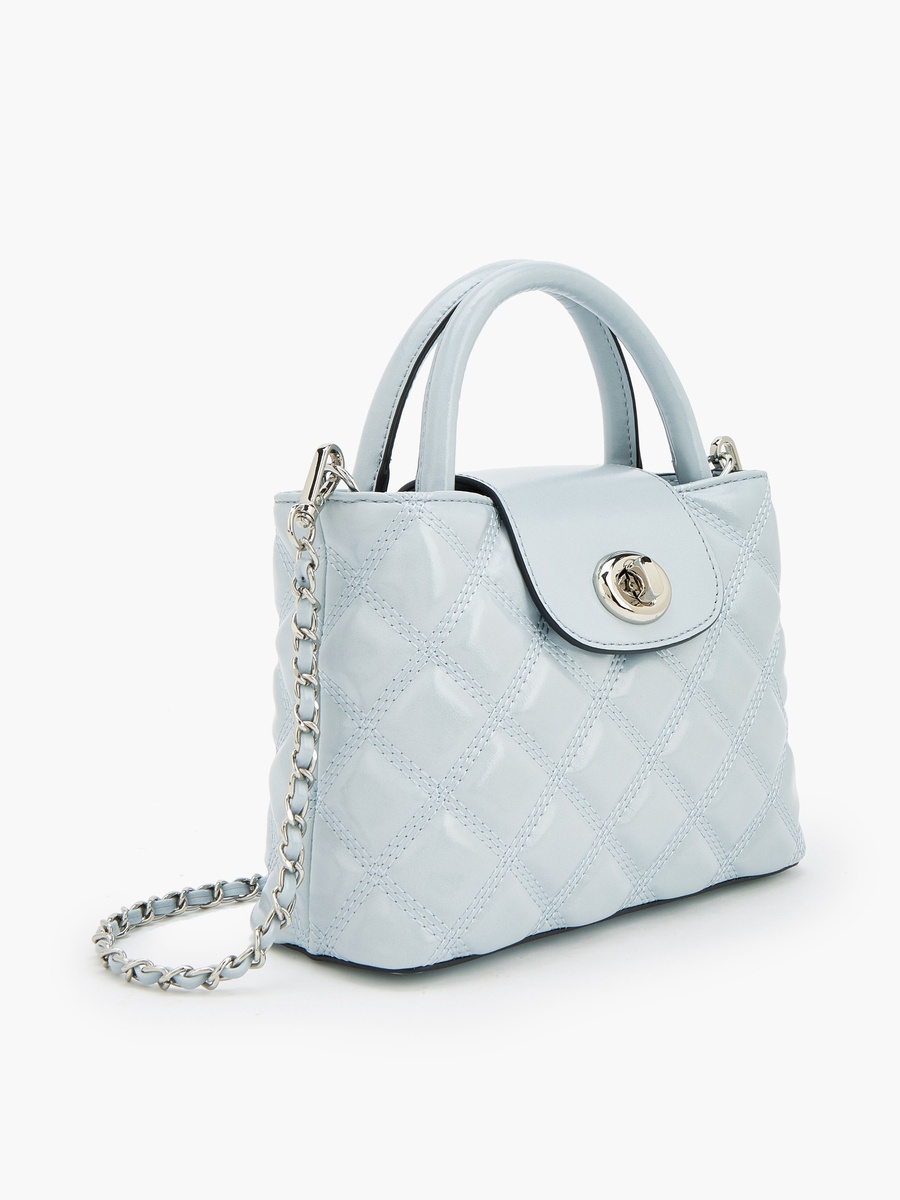 Quilted Crossbody Bag with Chain Strap