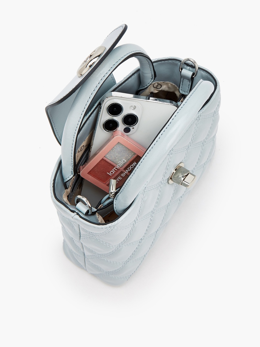 Quilted Crossbody Bag with Chain Strap