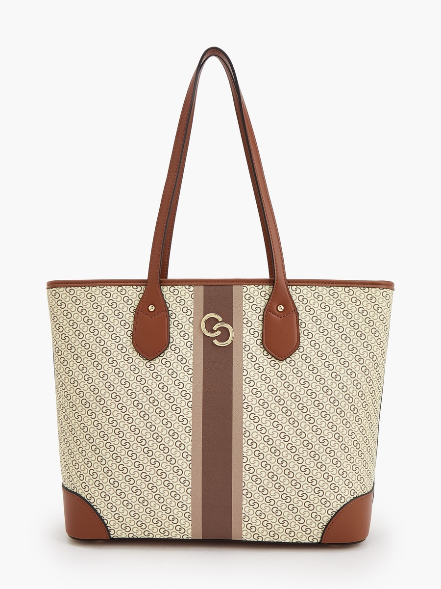Monogram Tote Bag with Crossbody Bag and Pouch