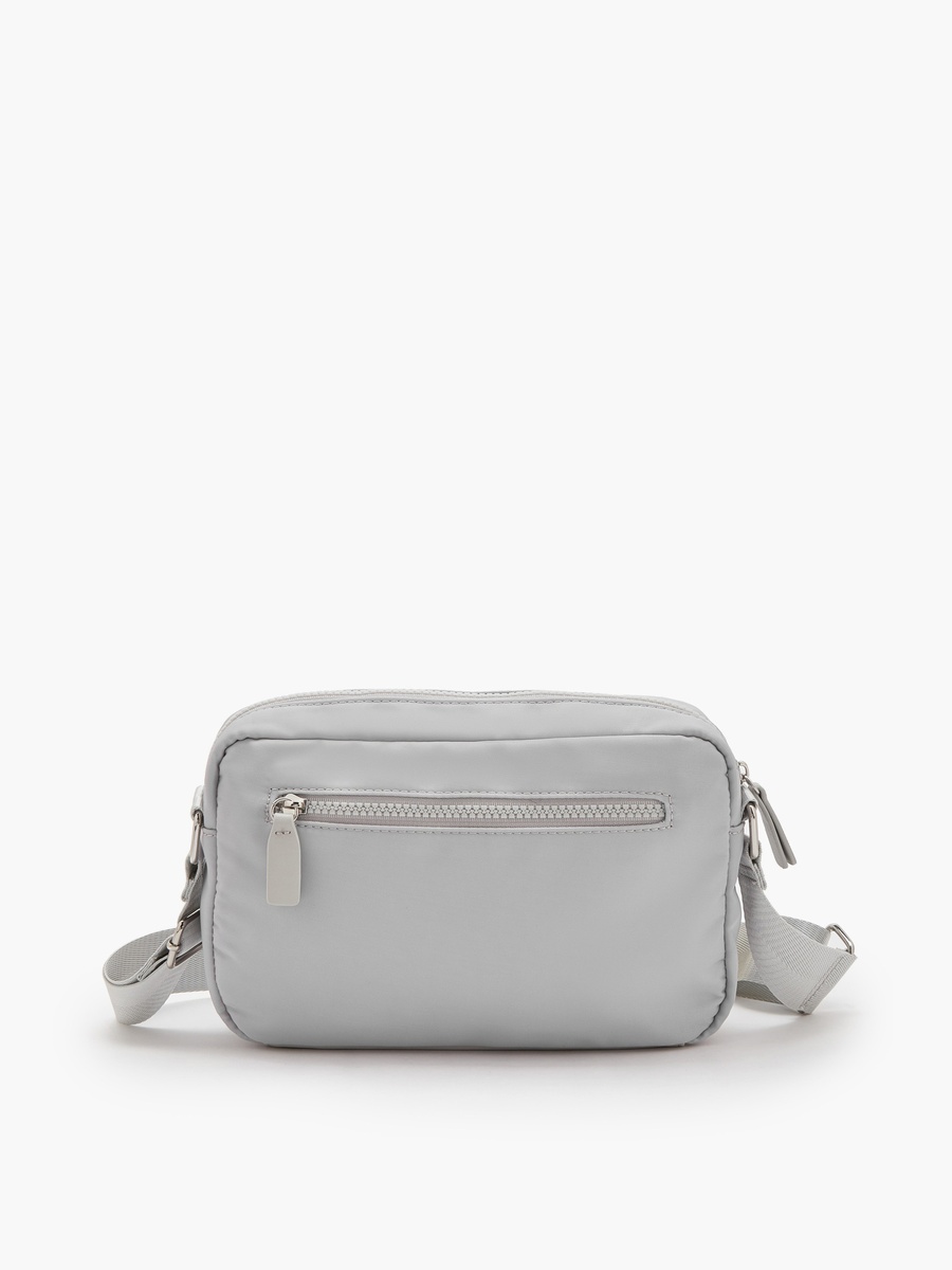 Logo Applique Crossbody Bag with Adjustable Strap
