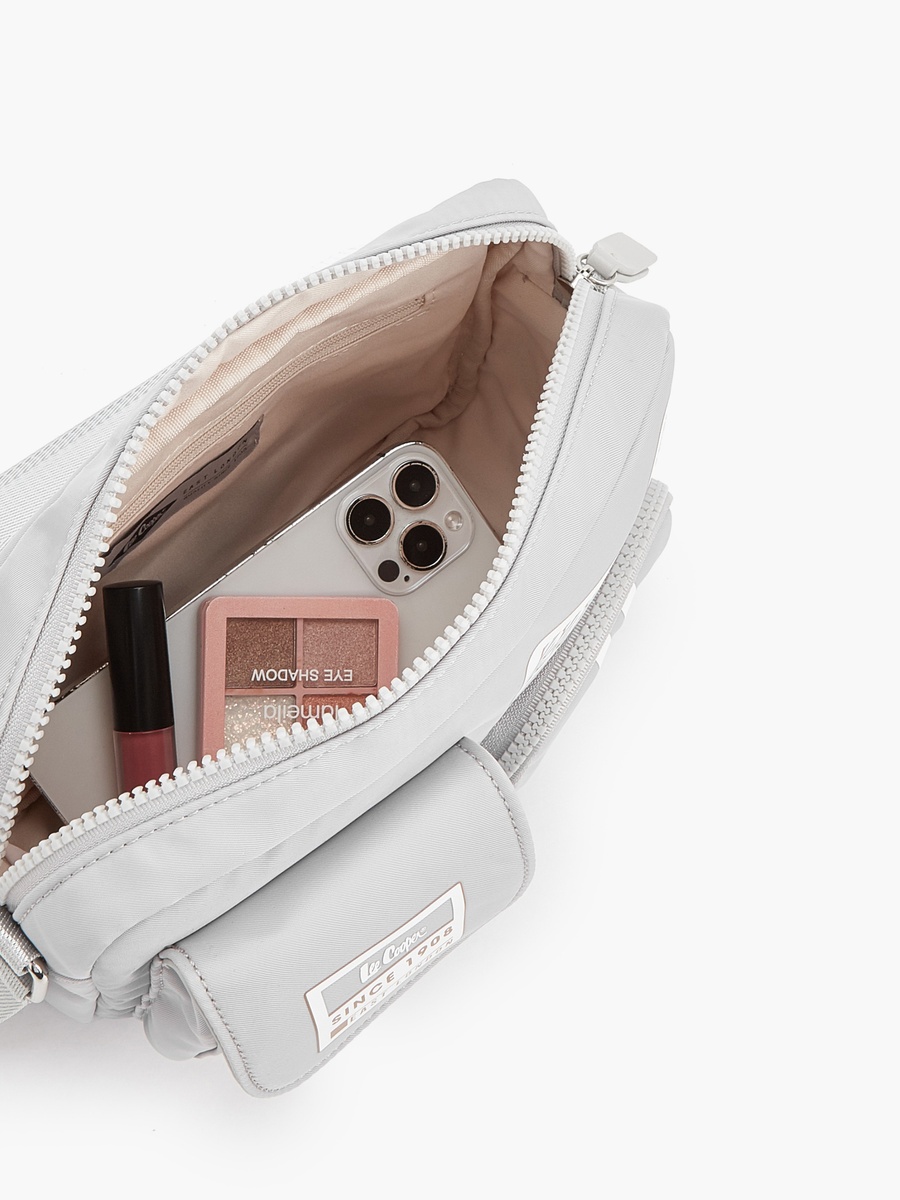 Logo Applique Crossbody Bag with Adjustable Strap