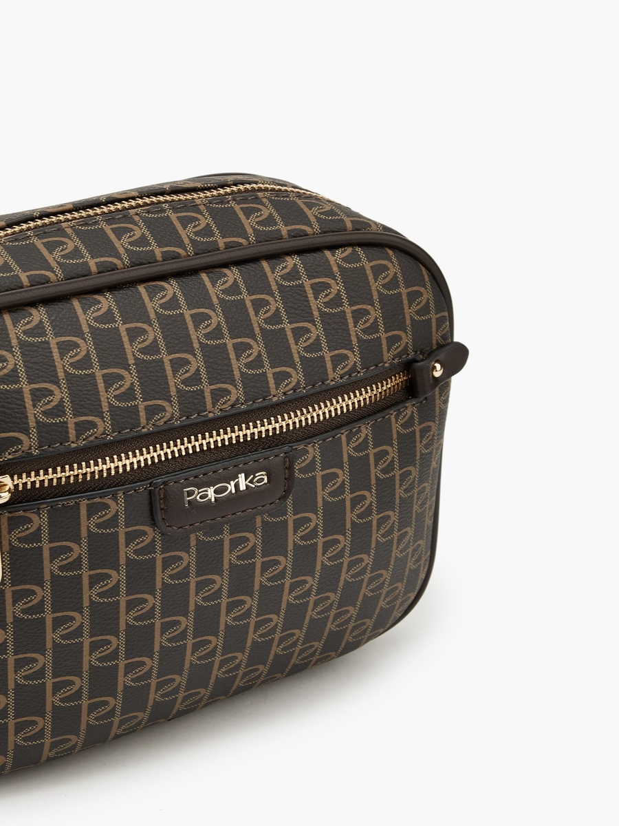 Monogram Crossbody Bag with Adjustable Strap