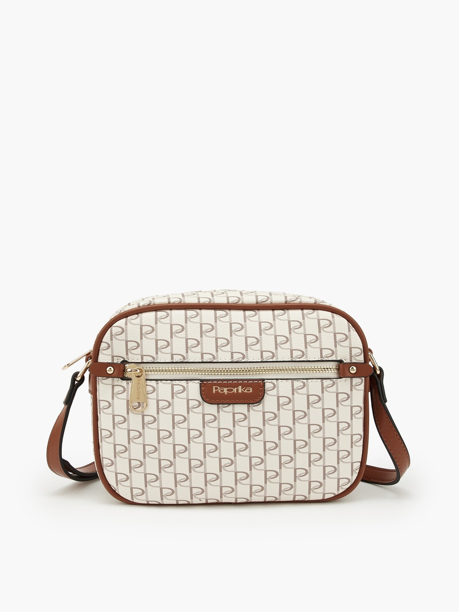 Monogram Crossbody Bag with Adjustable Strap