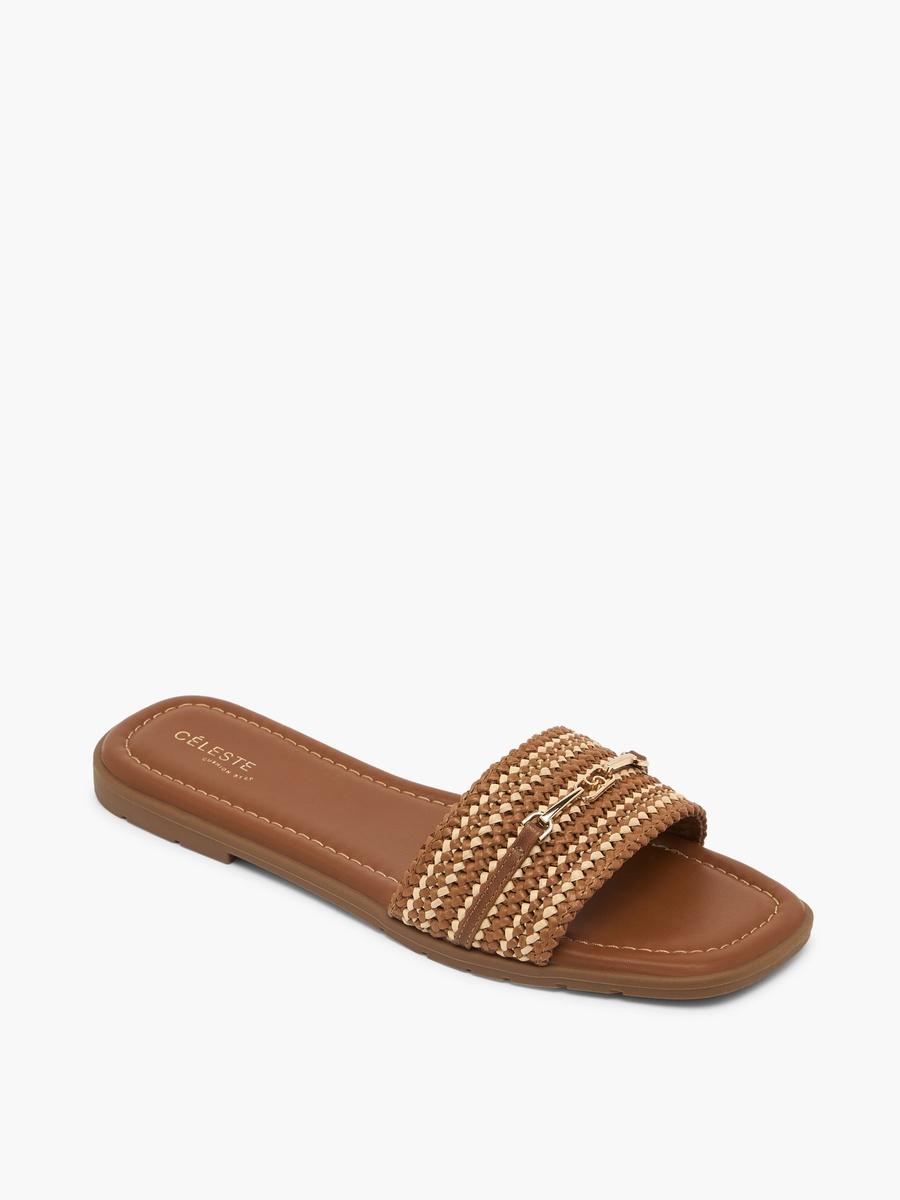 Women Textured Slide Sandals