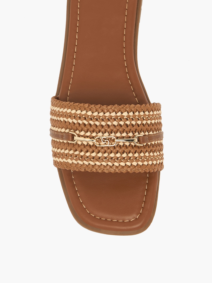 Women Textured Slide Sandals