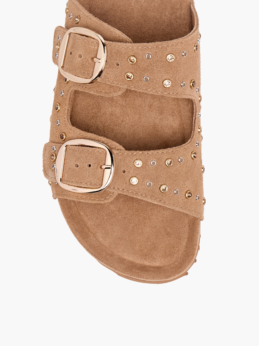 Women Embellished Leather Sandal
