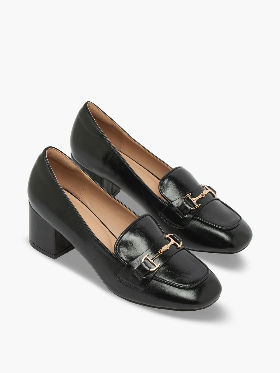 Women Block Heel Loafers