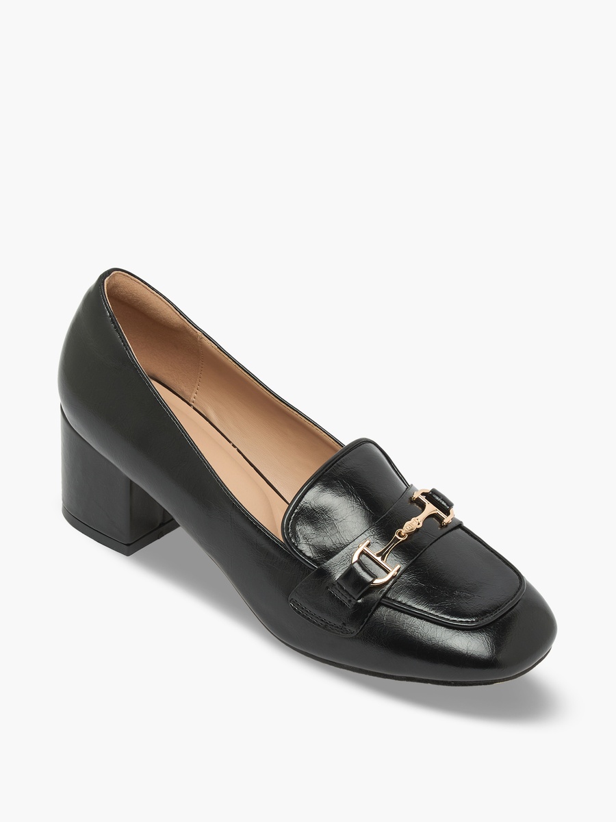 Women Block Heel Loafers