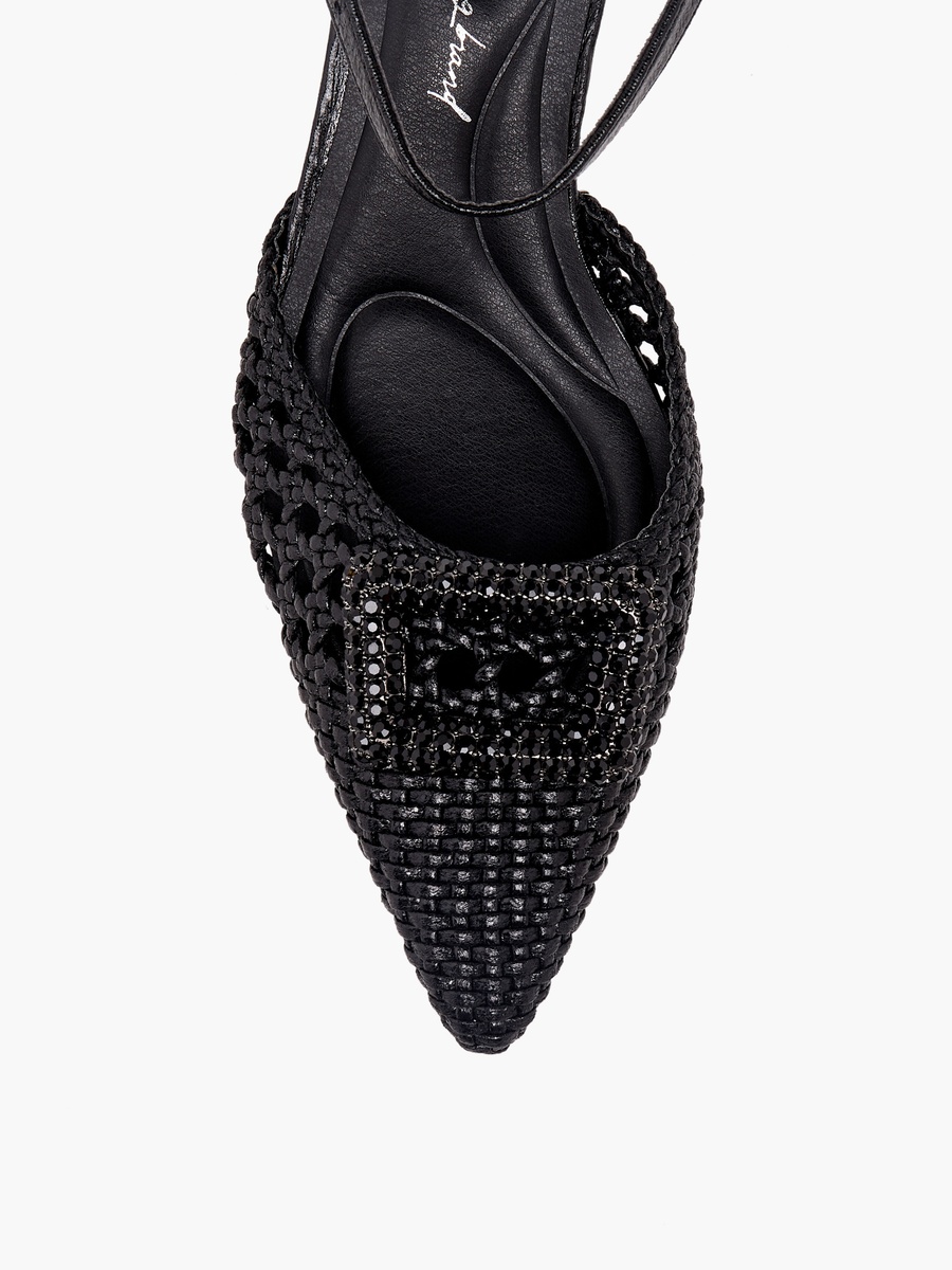 Women Textured Kitten Heel Shoes