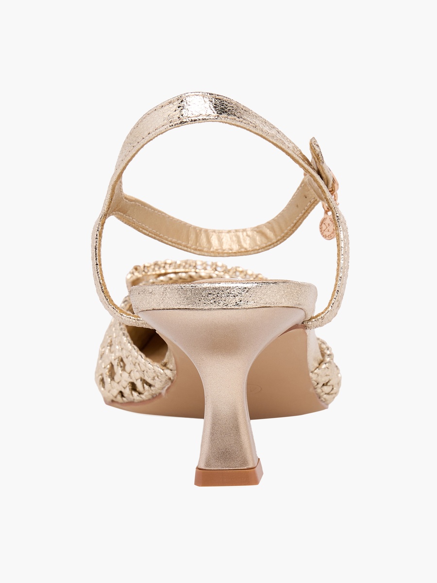 Women Textured Kitten Heel Shoes