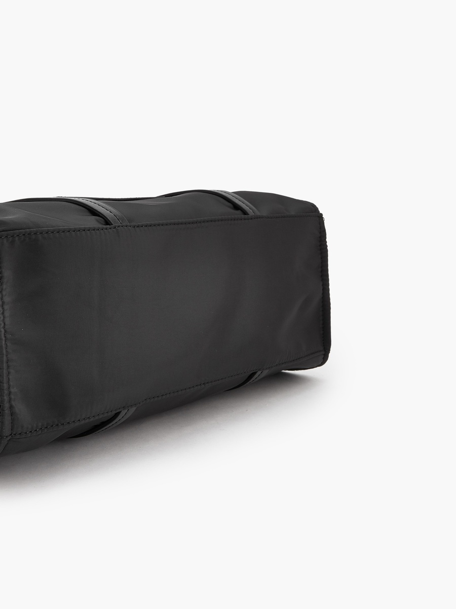Solid Tote Bag with Front Utility Pocket