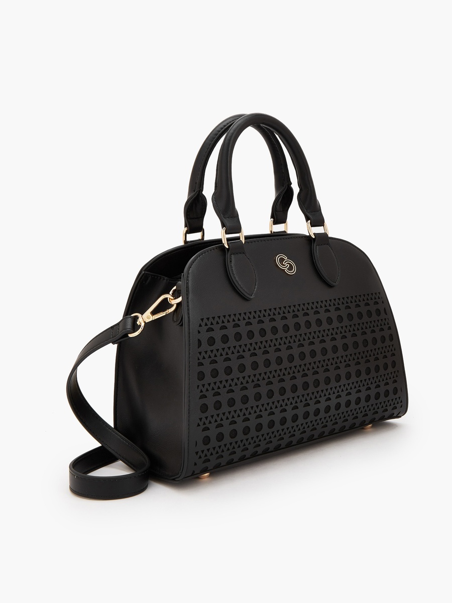 Cutwork Tote Bag with Detachable Strap