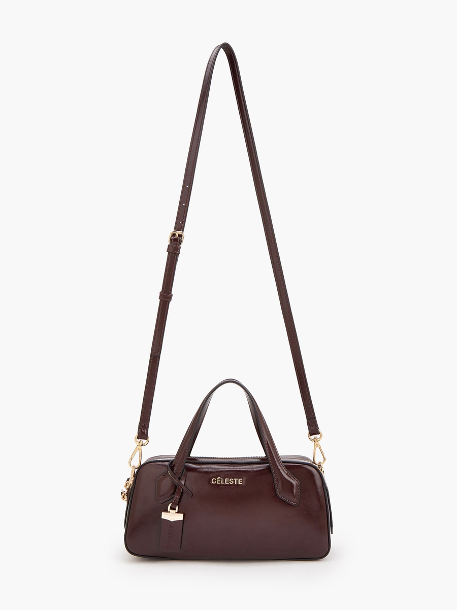 Solid Tote Bag with Detachable Strap