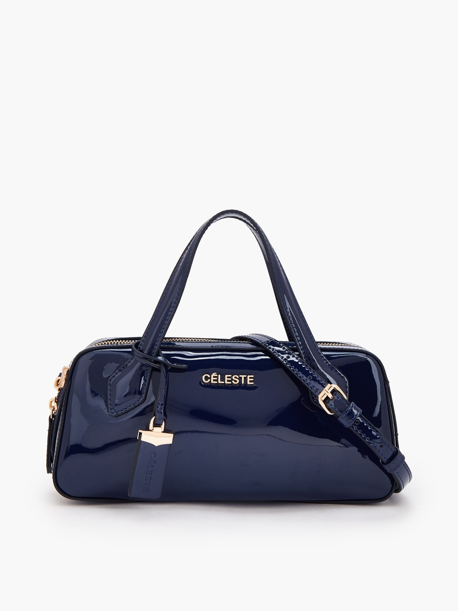 Solid Tote Bag with Detachable Strap