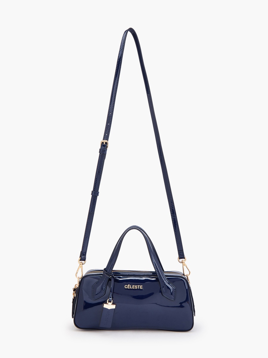 Solid Tote Bag with Detachable Strap
