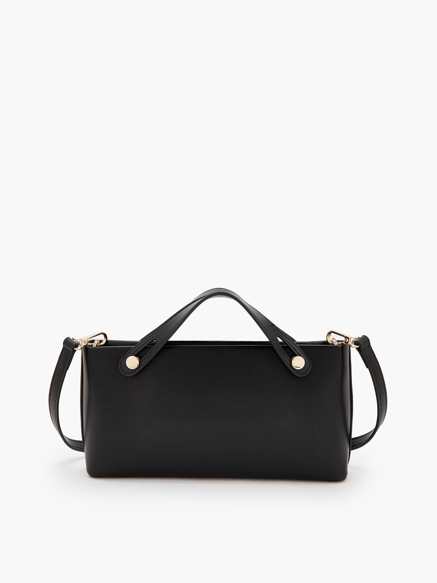 Solid Tote Bag with Removable Strap