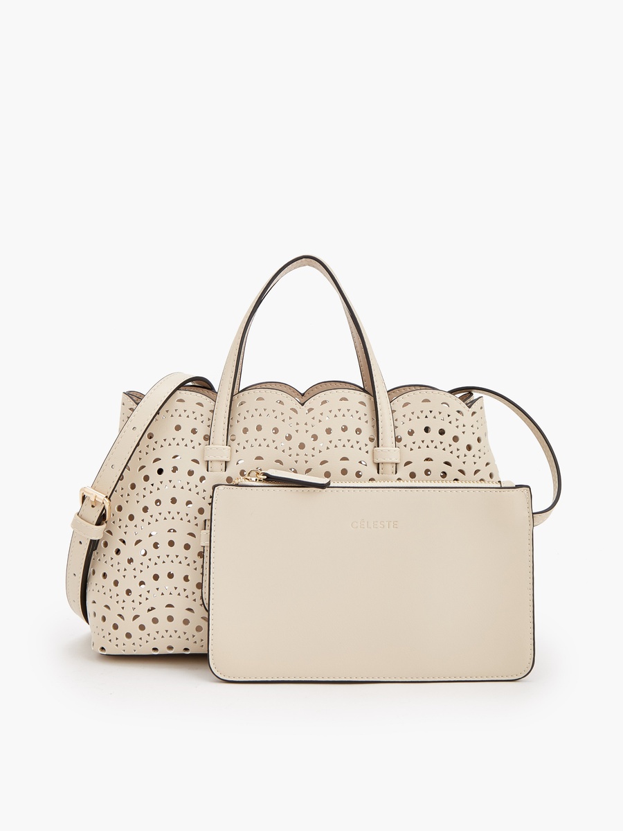 Laser Cut Tote Bag with Pouch