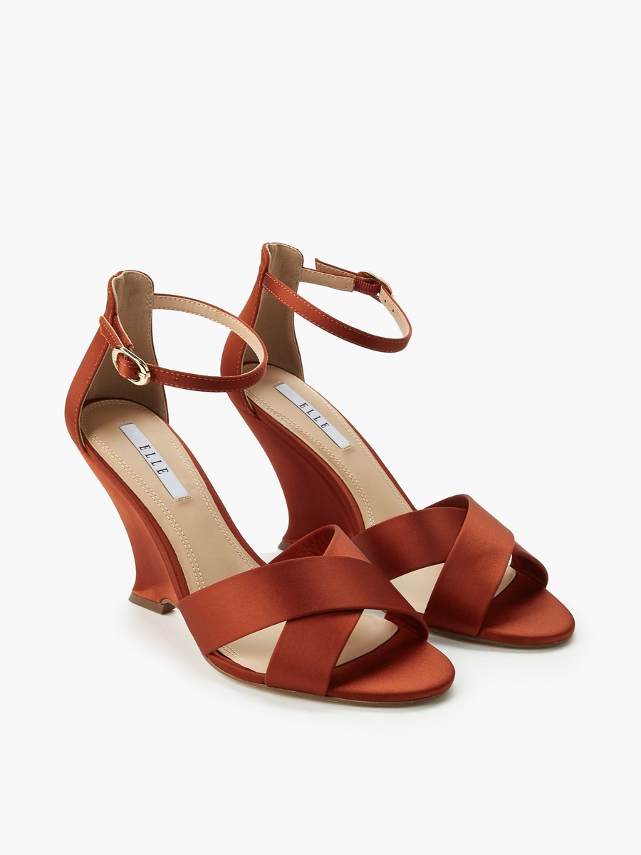 Women Cross Strap Wedge Heel Sandals