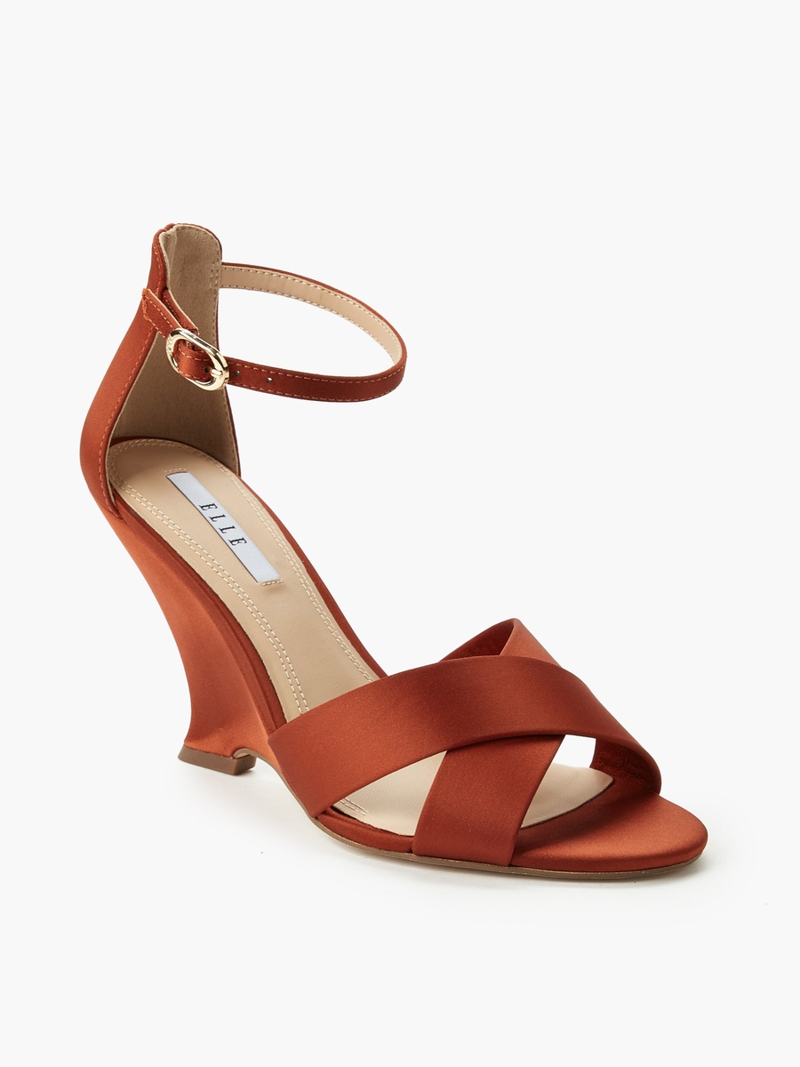 Women Cross Strap Wedge Heel Sandals