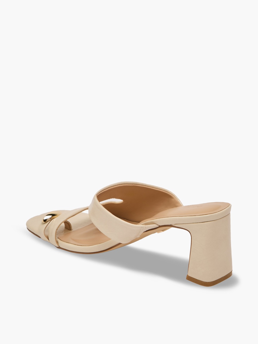 Women Crinkle Textured Block Heel Sandals