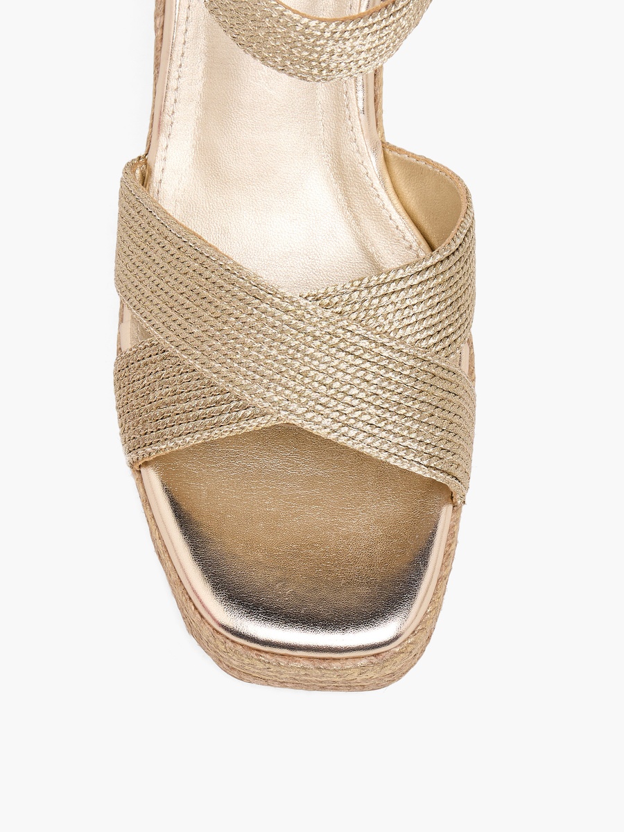 Women Cross Strap Block Heel Sandals