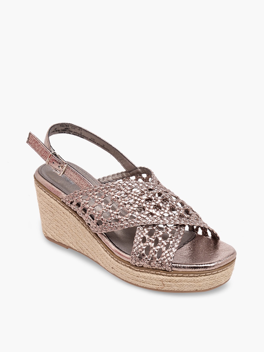 Women Cross Strap Wedge Heel Sandals