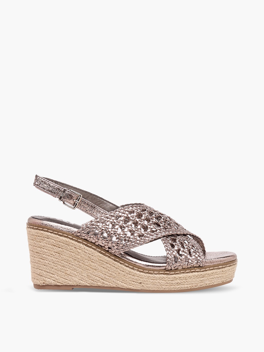 Women Cross Strap Wedge Heel Sandals
