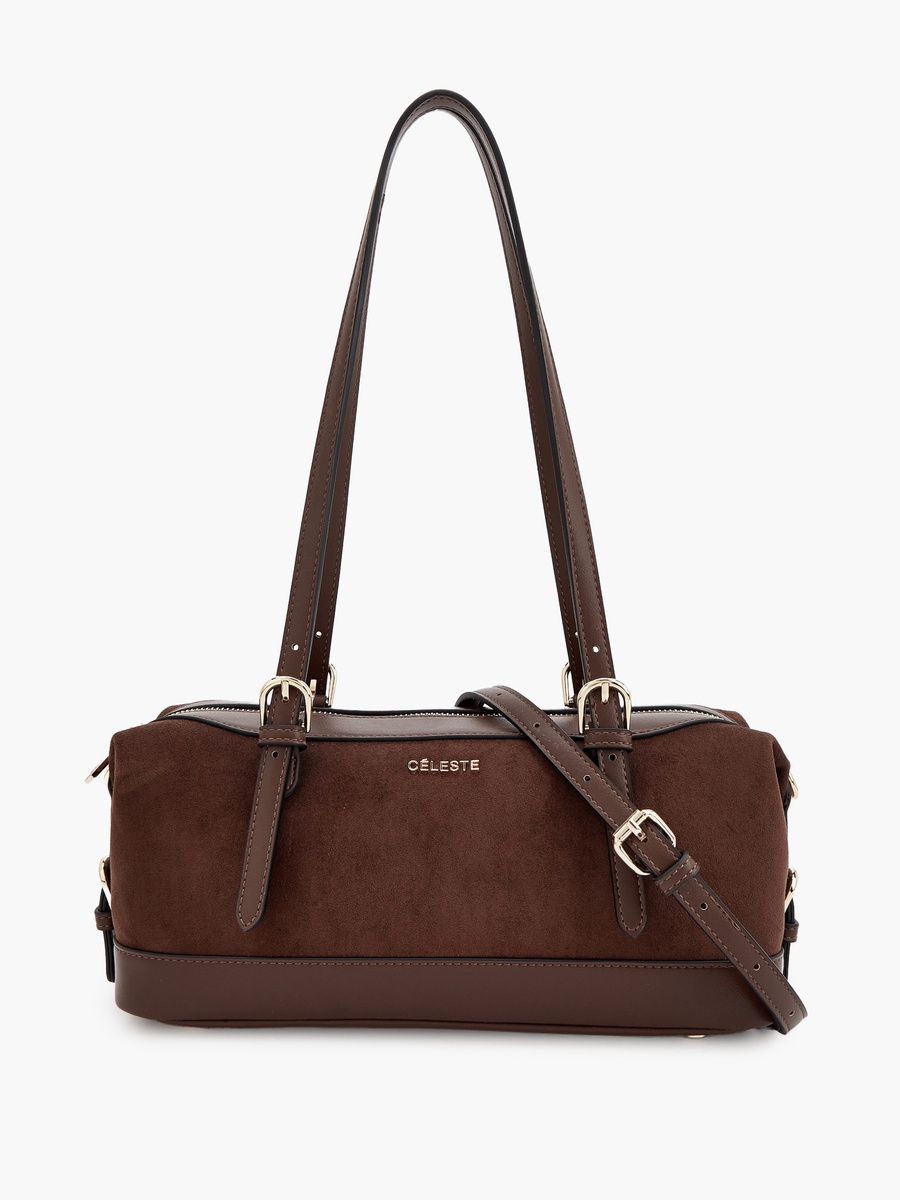 Textured Shoulder Bag with Detachable Strap